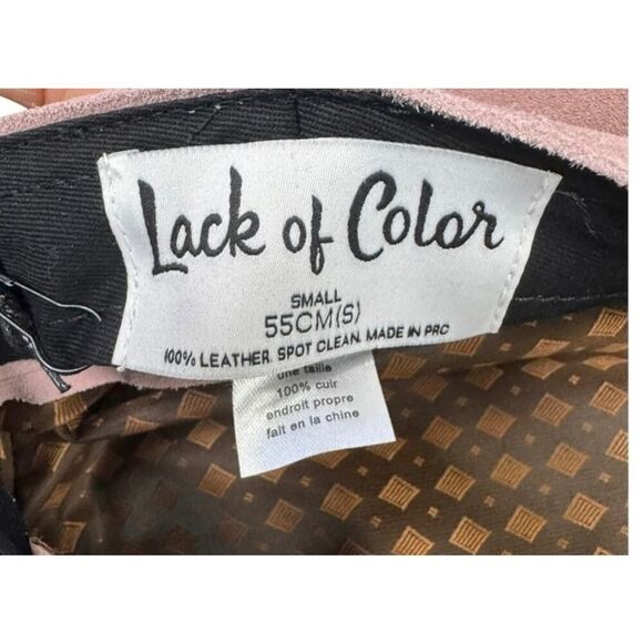 Lack Of Color Lola Pink Suede Slouch Cap Hat Size Small main image 5